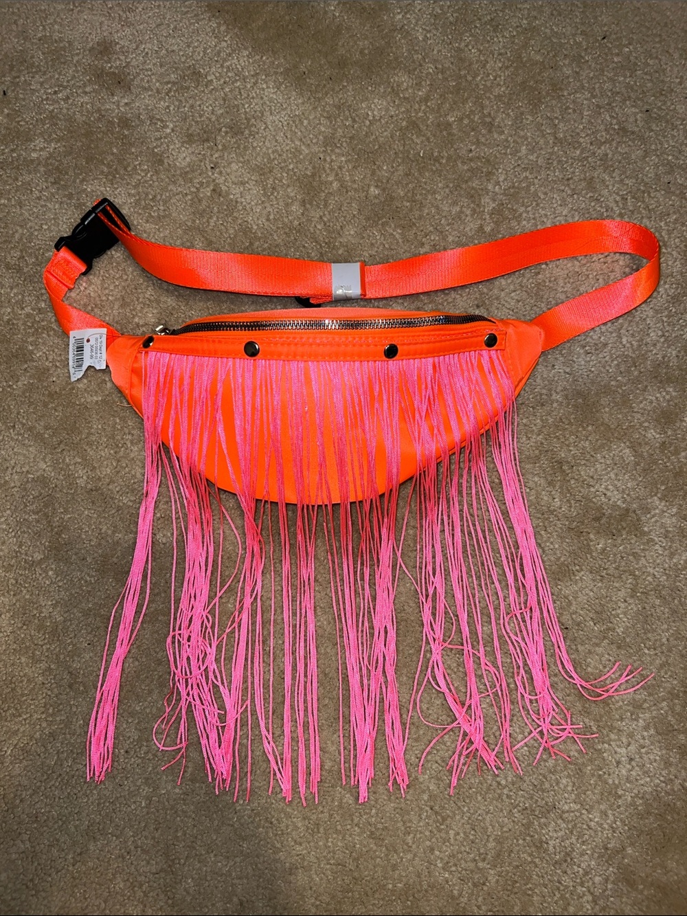 NWT!!  FRINGE- NEON- FANNY PACK/ BELT BAG/ CROSSBODY BAG